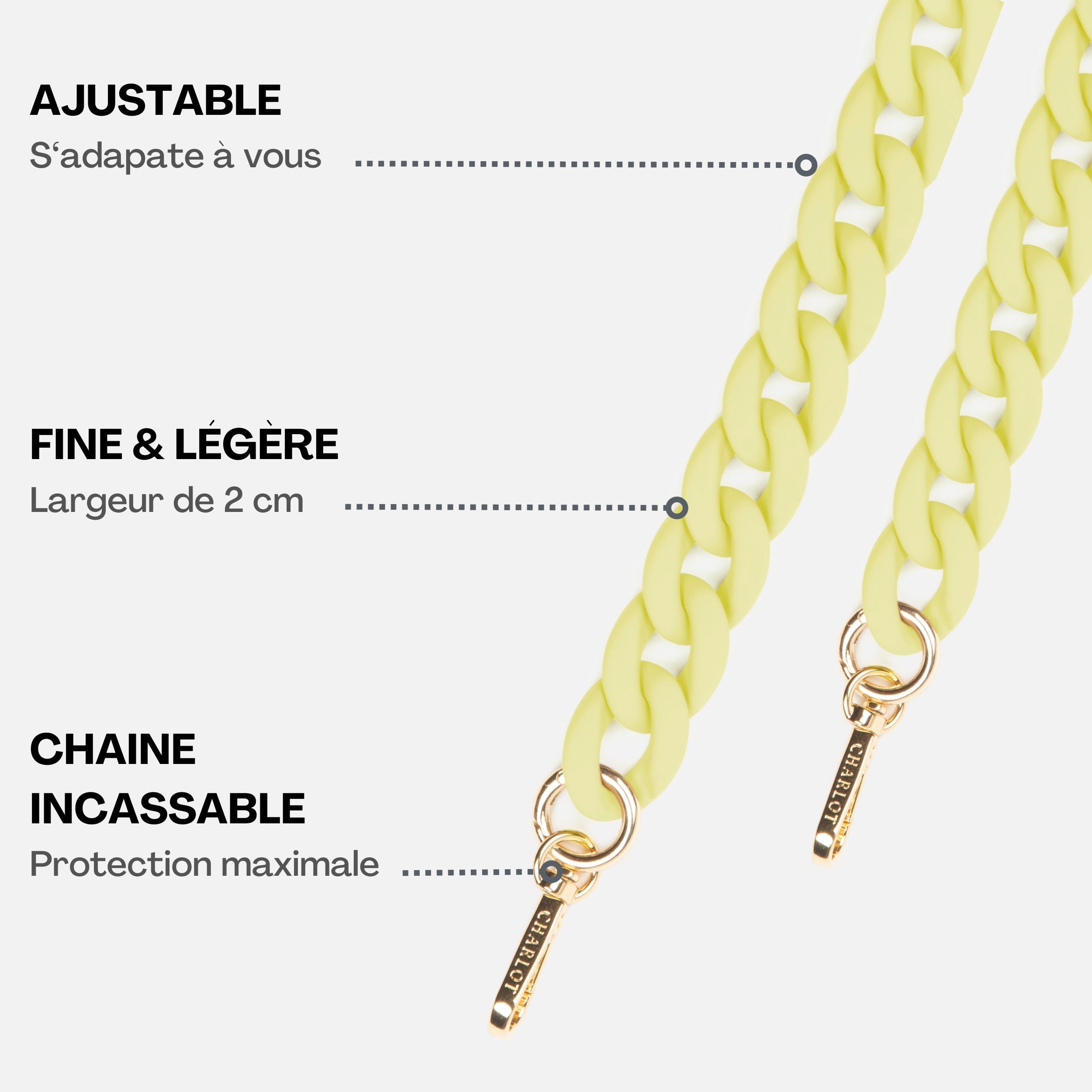 Chaîne Ella Fine Lemon