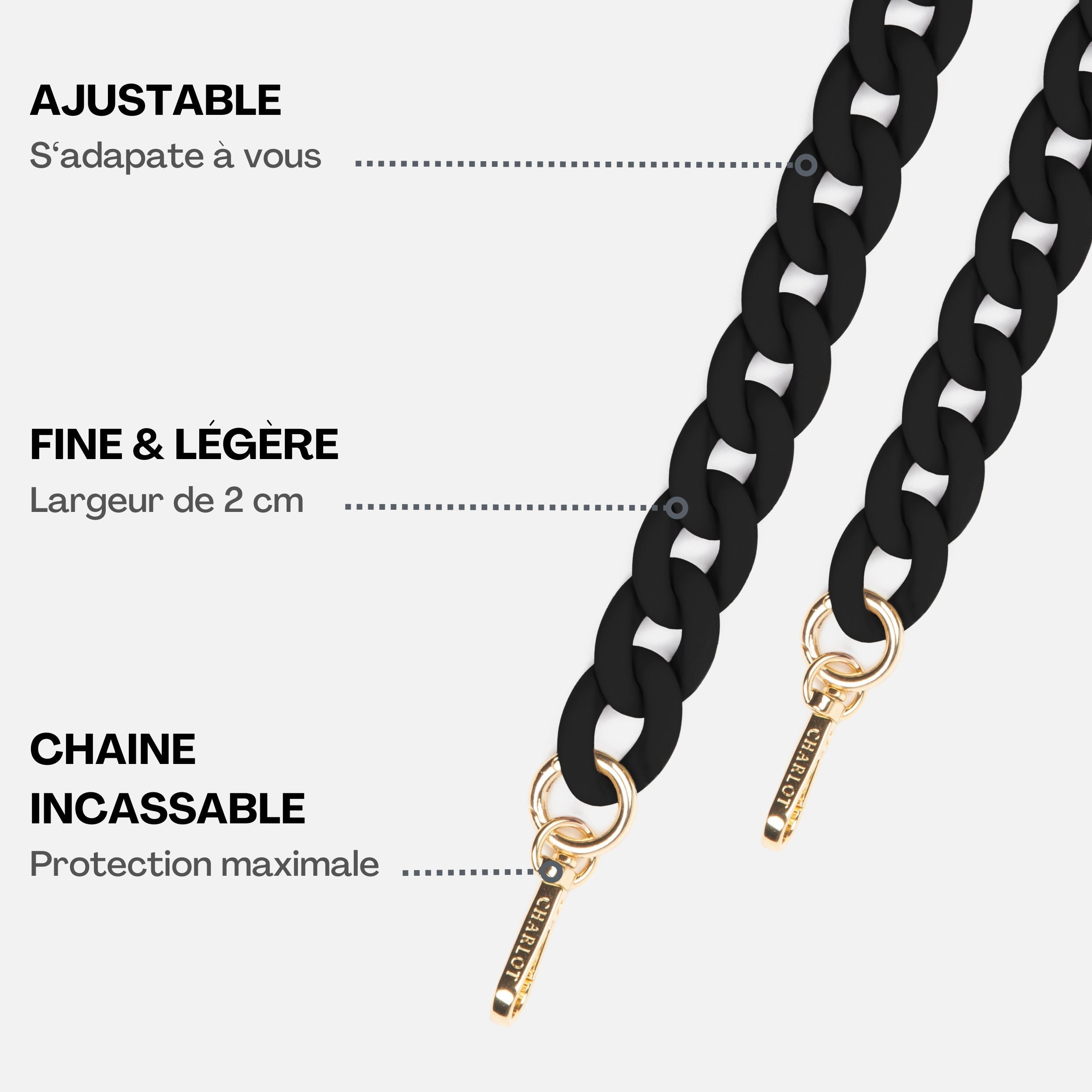 Chaîne Ella Fine Noire