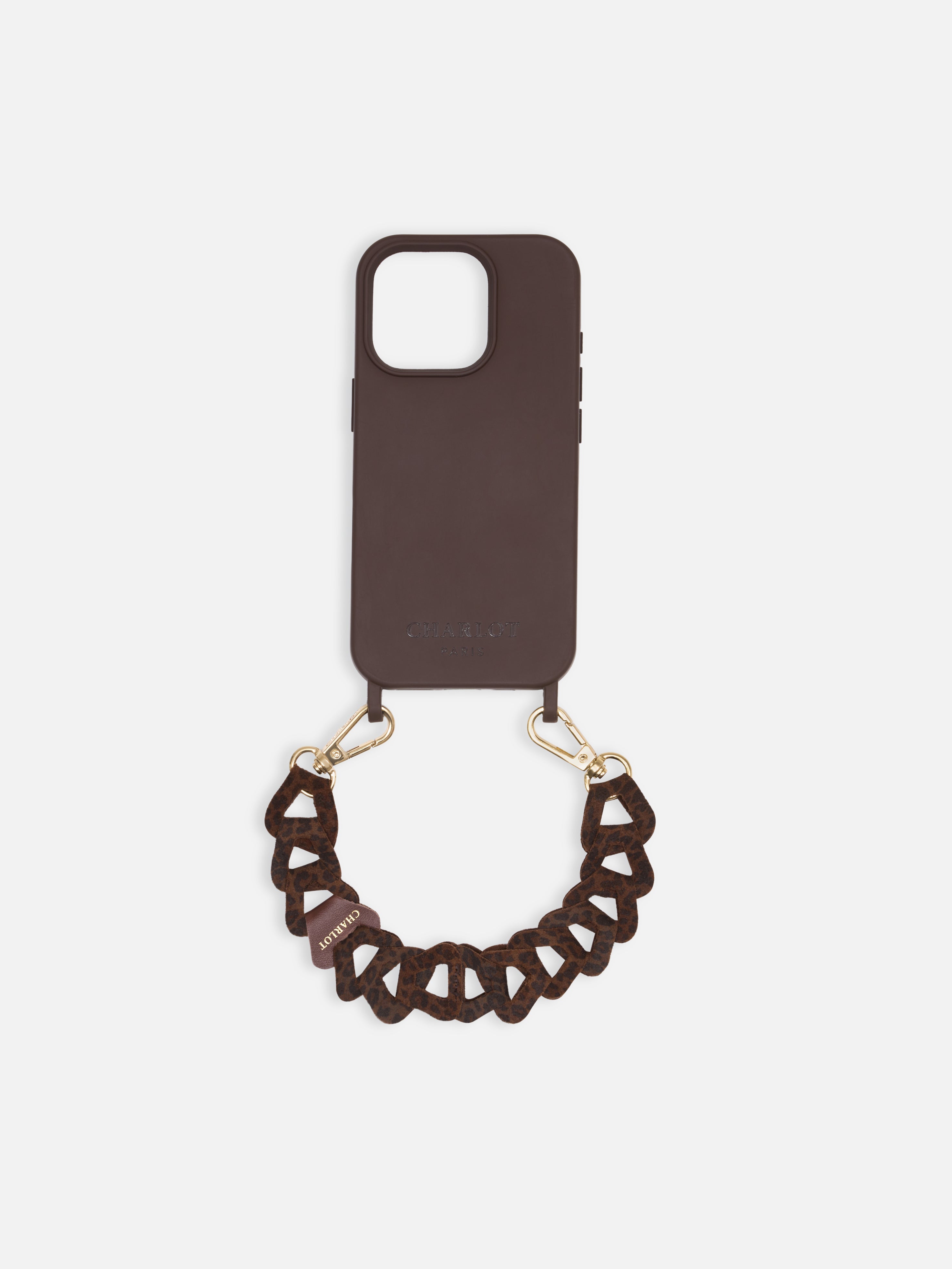 Mel Cuir Court - Léopard Foncé