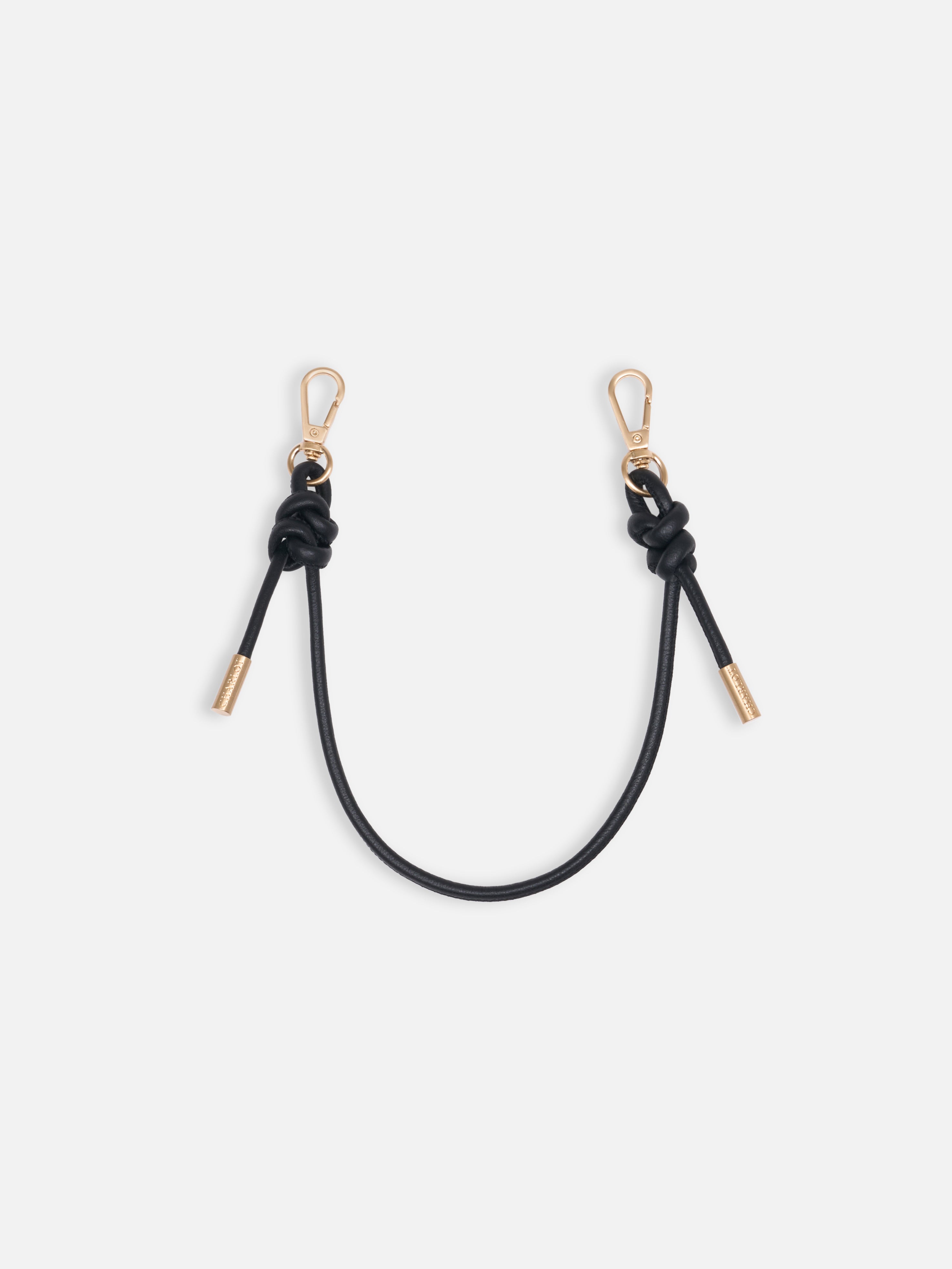 Bracelet Noga Cuir Noir Doré