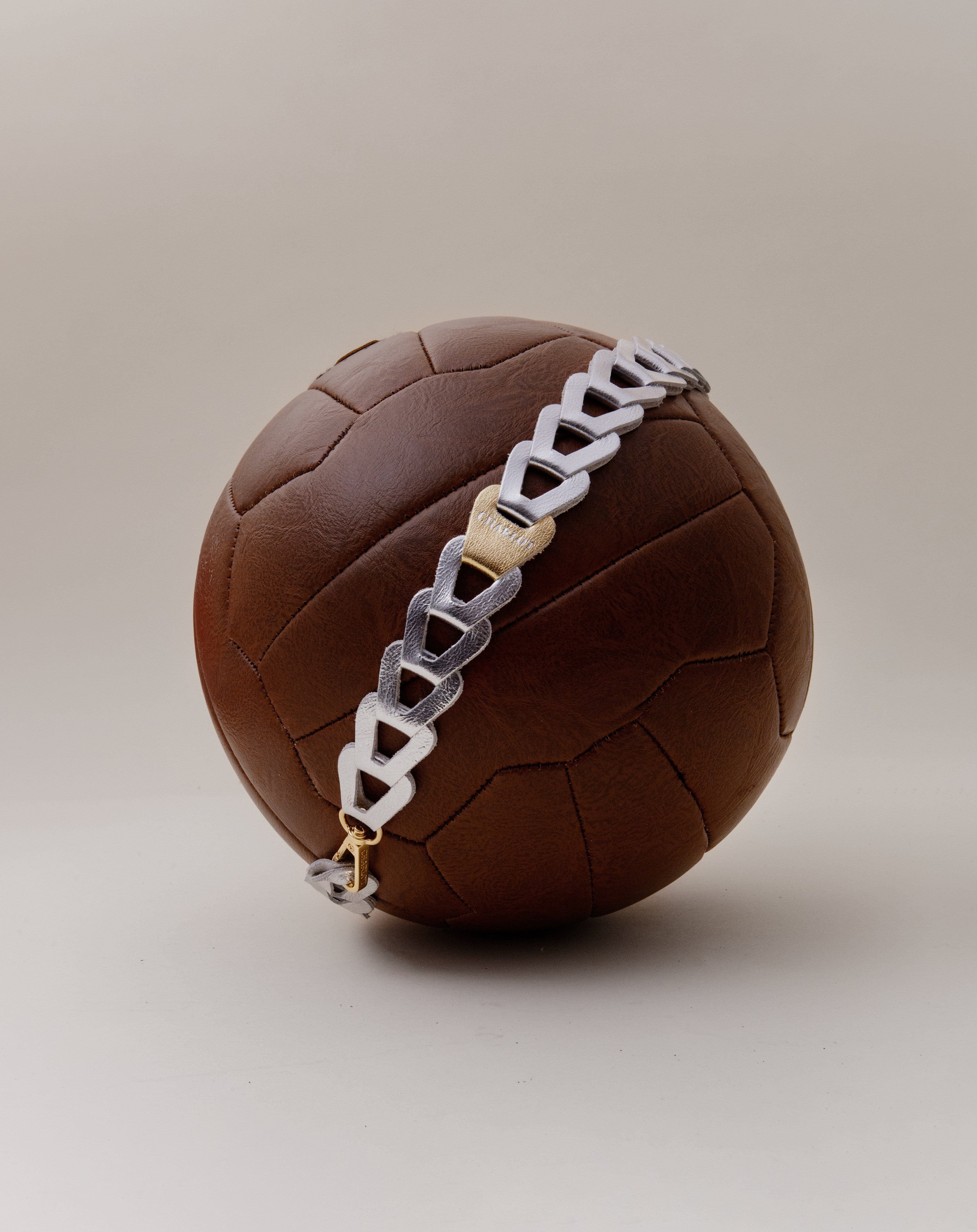 Mel Cuir Irisé Long Chrome