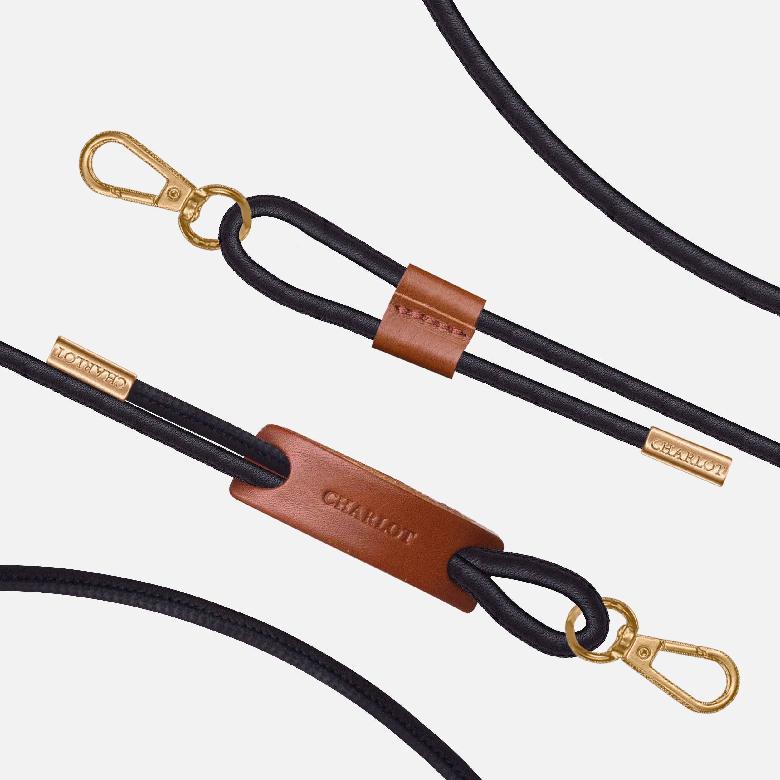 Noga Cuir Noir Doré