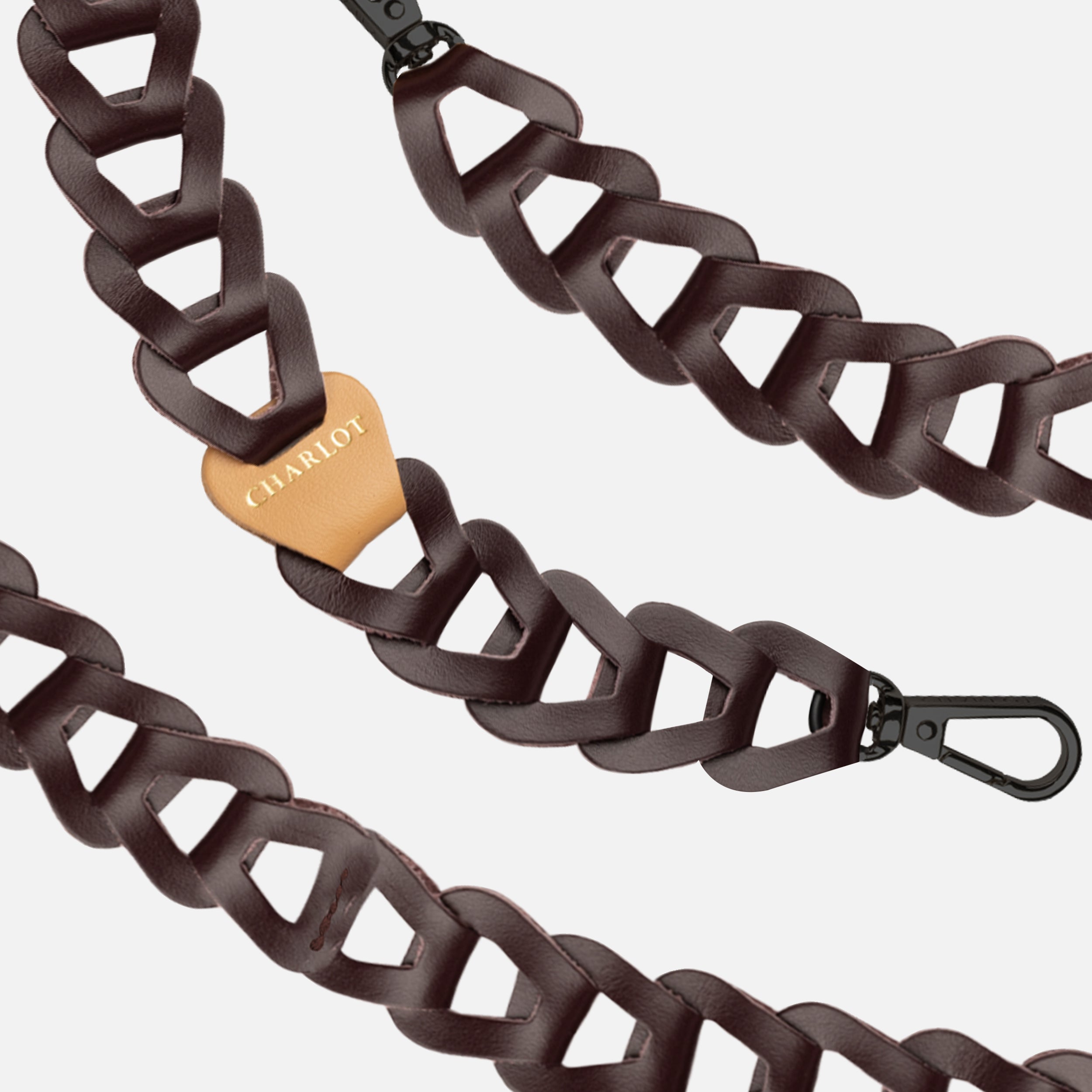 Mel Cuir Court Aubergine