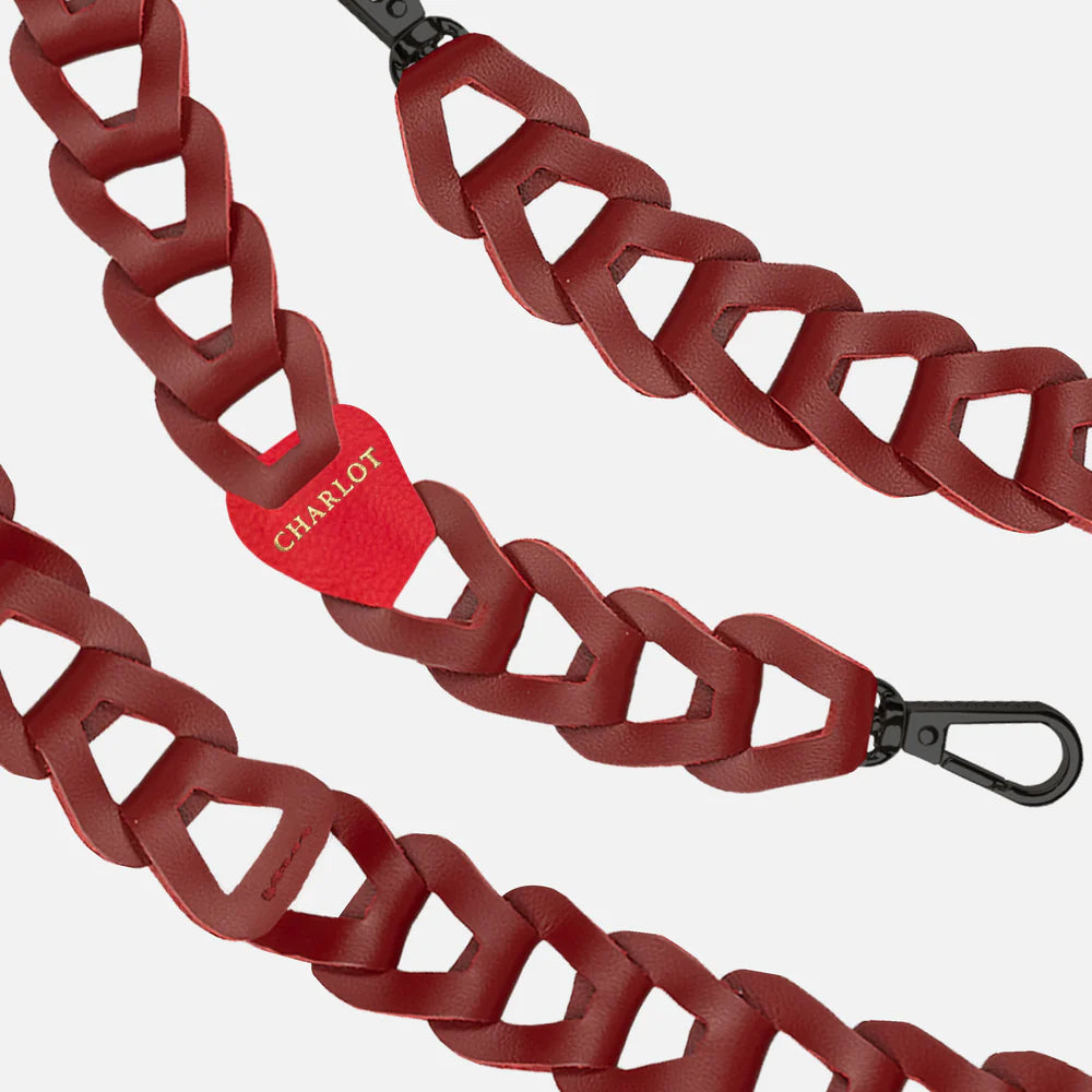 Mel Cuir Long Bordeau