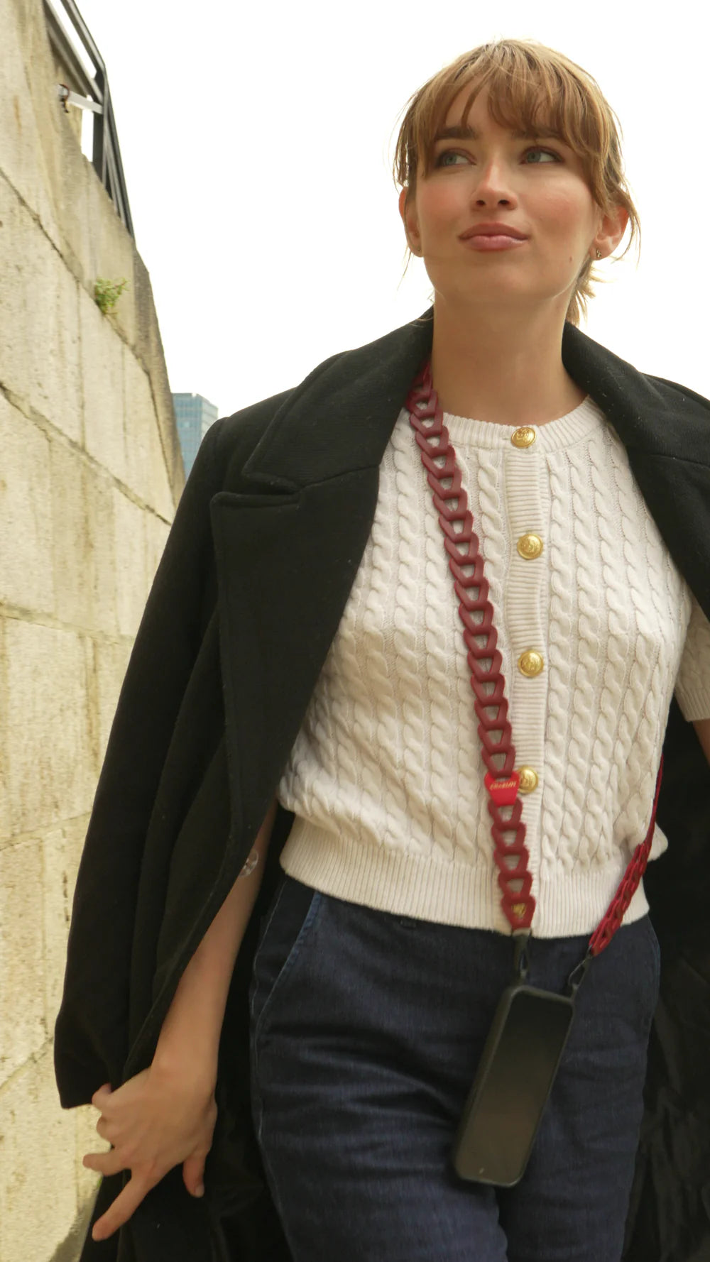 Mel Cuir Long Bordeau