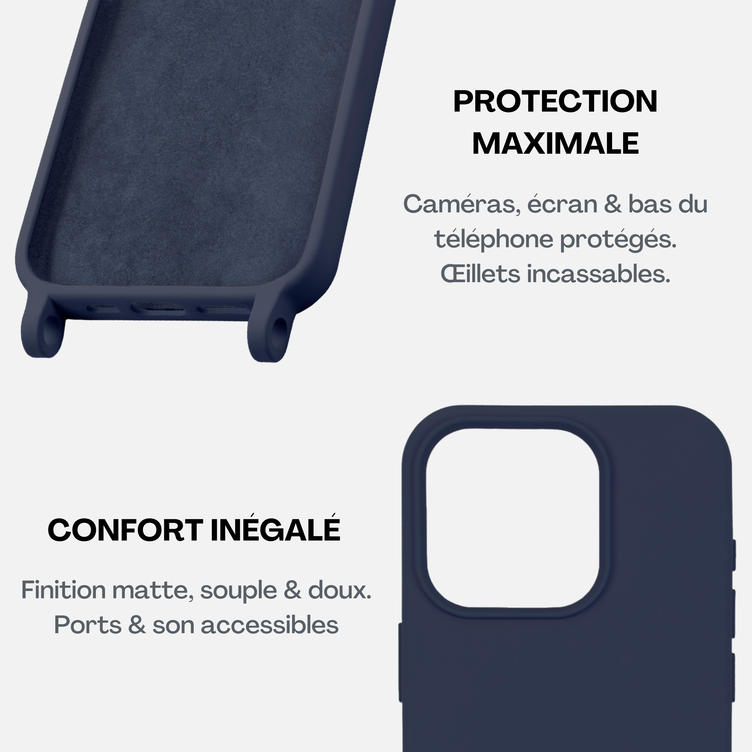 Coque silicone Navy Blue