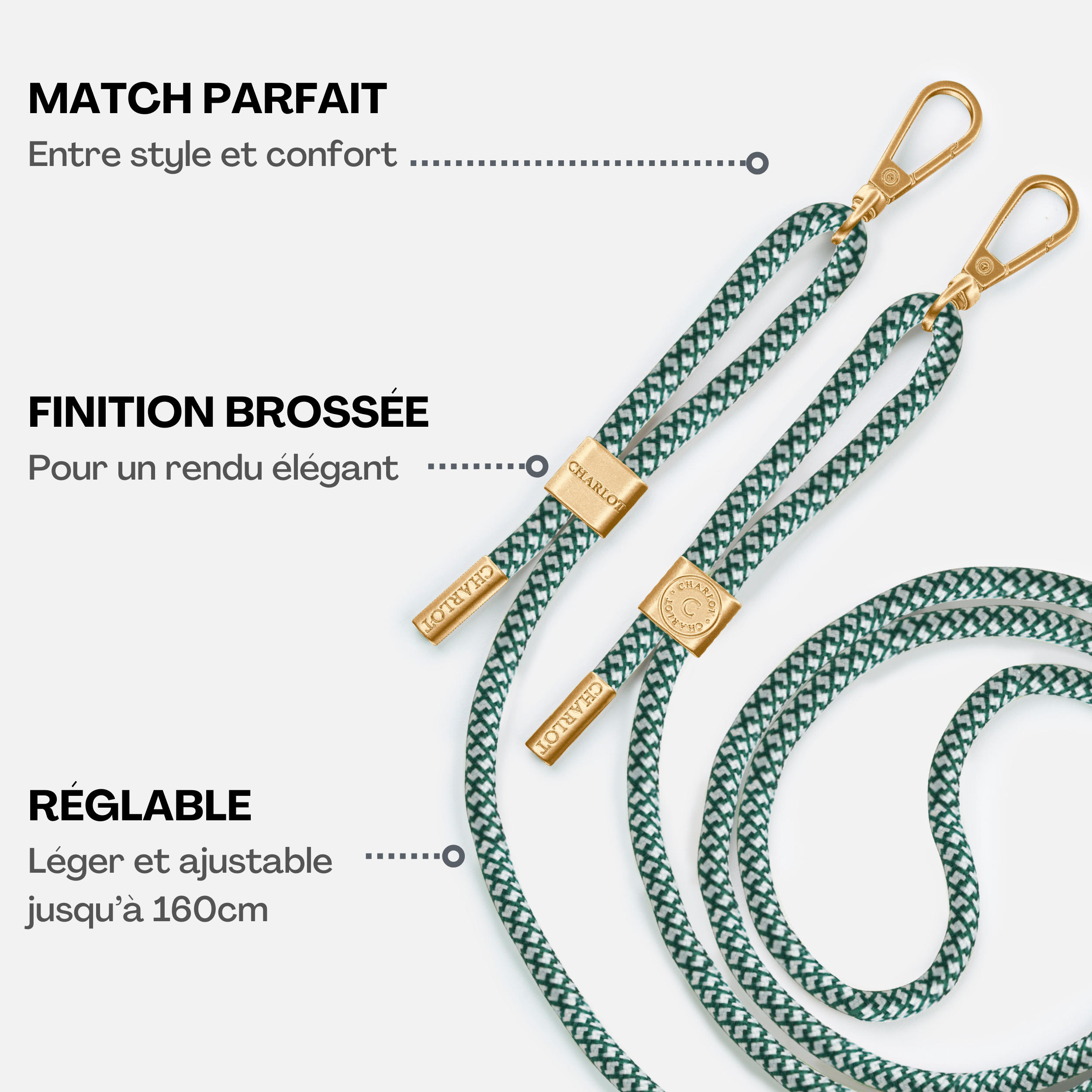 Cordon Signature Chêne Détachable