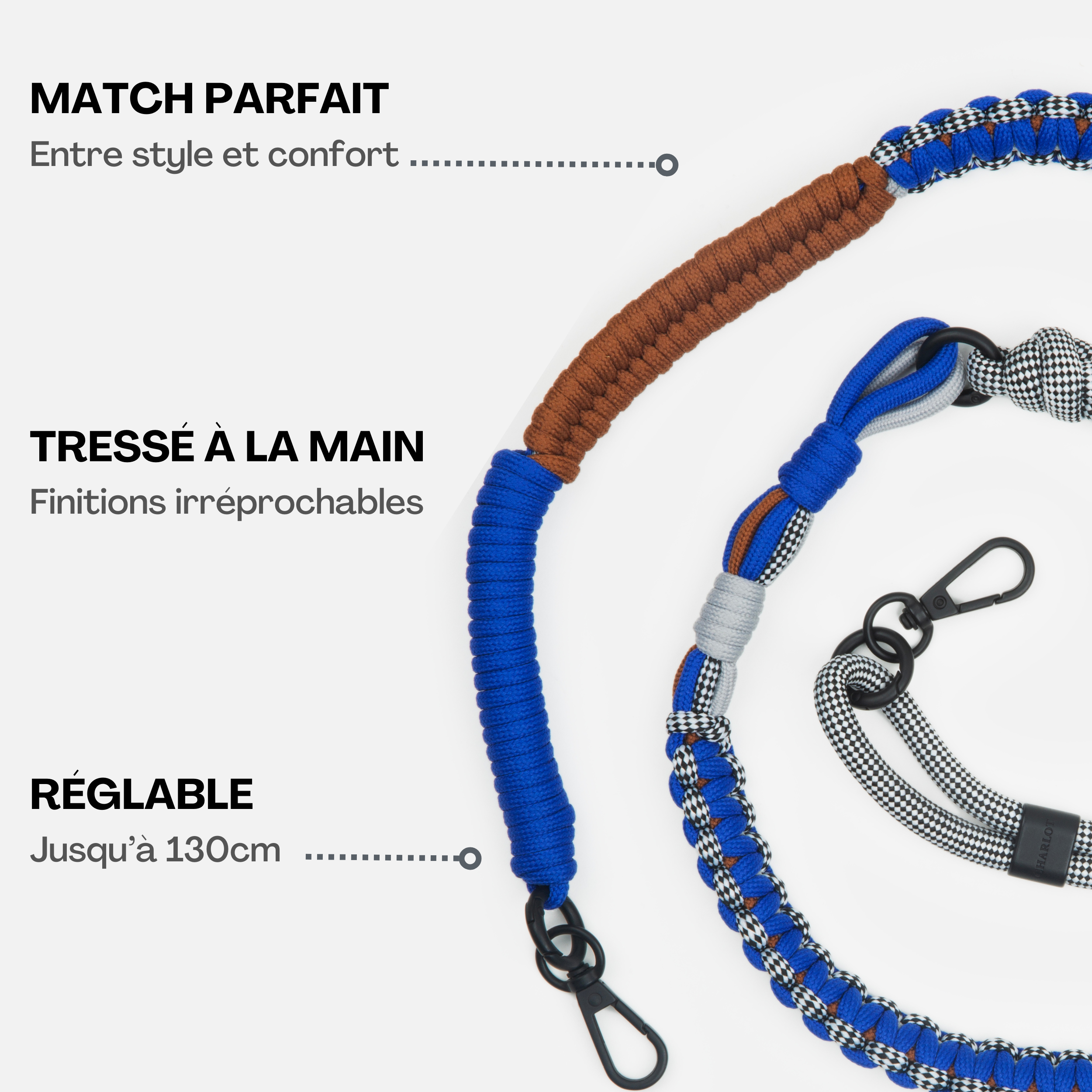 Bandoulière Twist Vichy