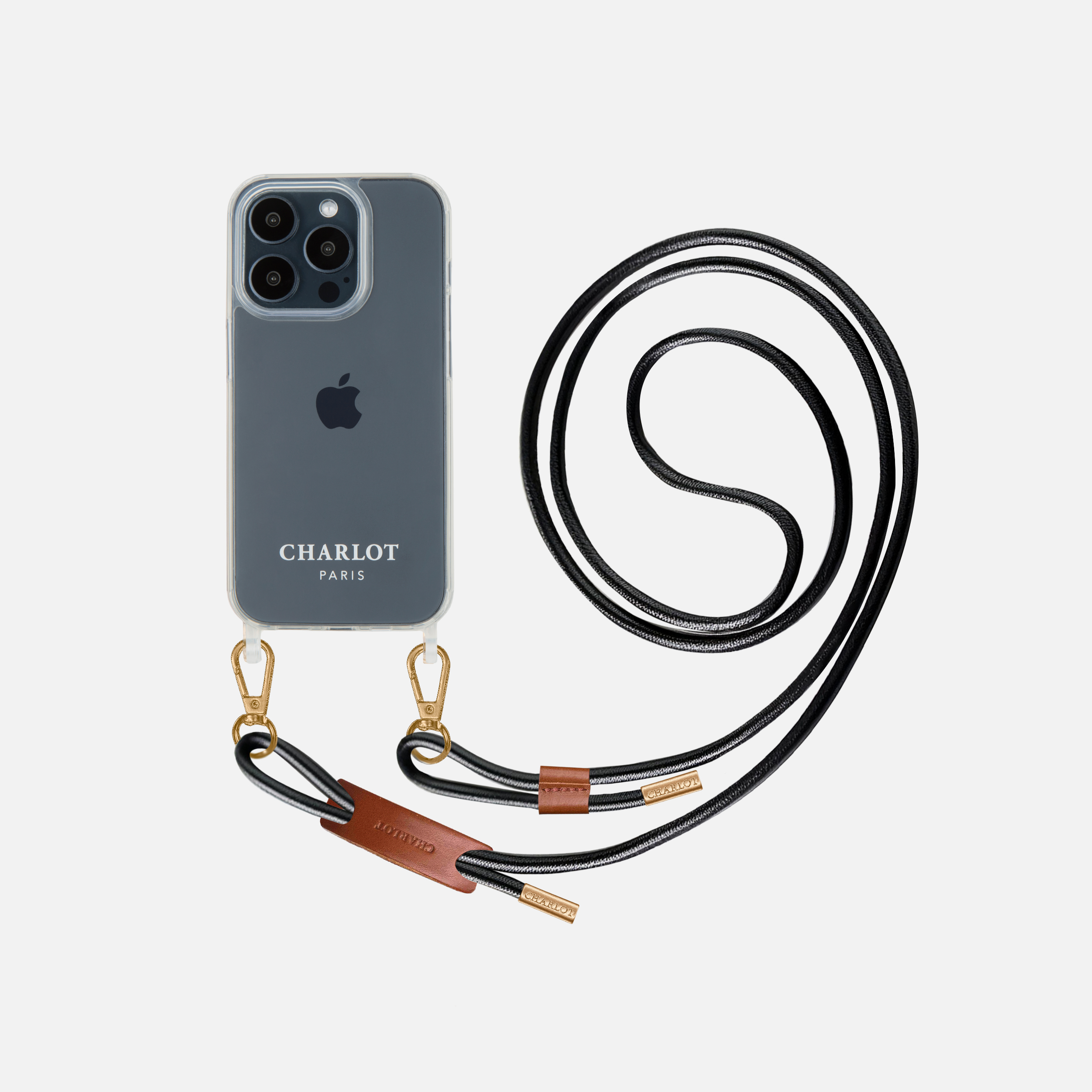 Noga Cuir Noir Doré