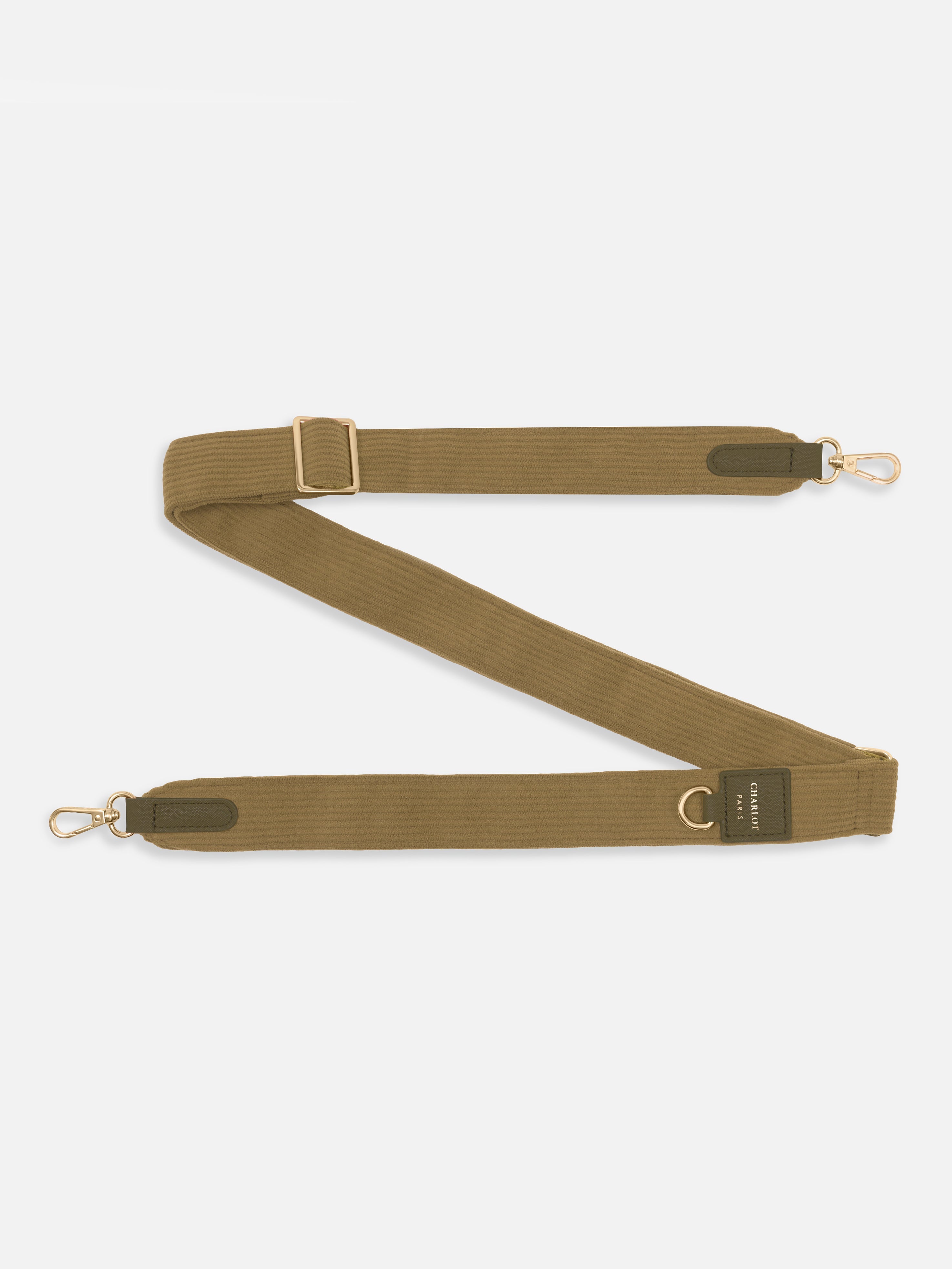 Bandoulière Velour Kaki