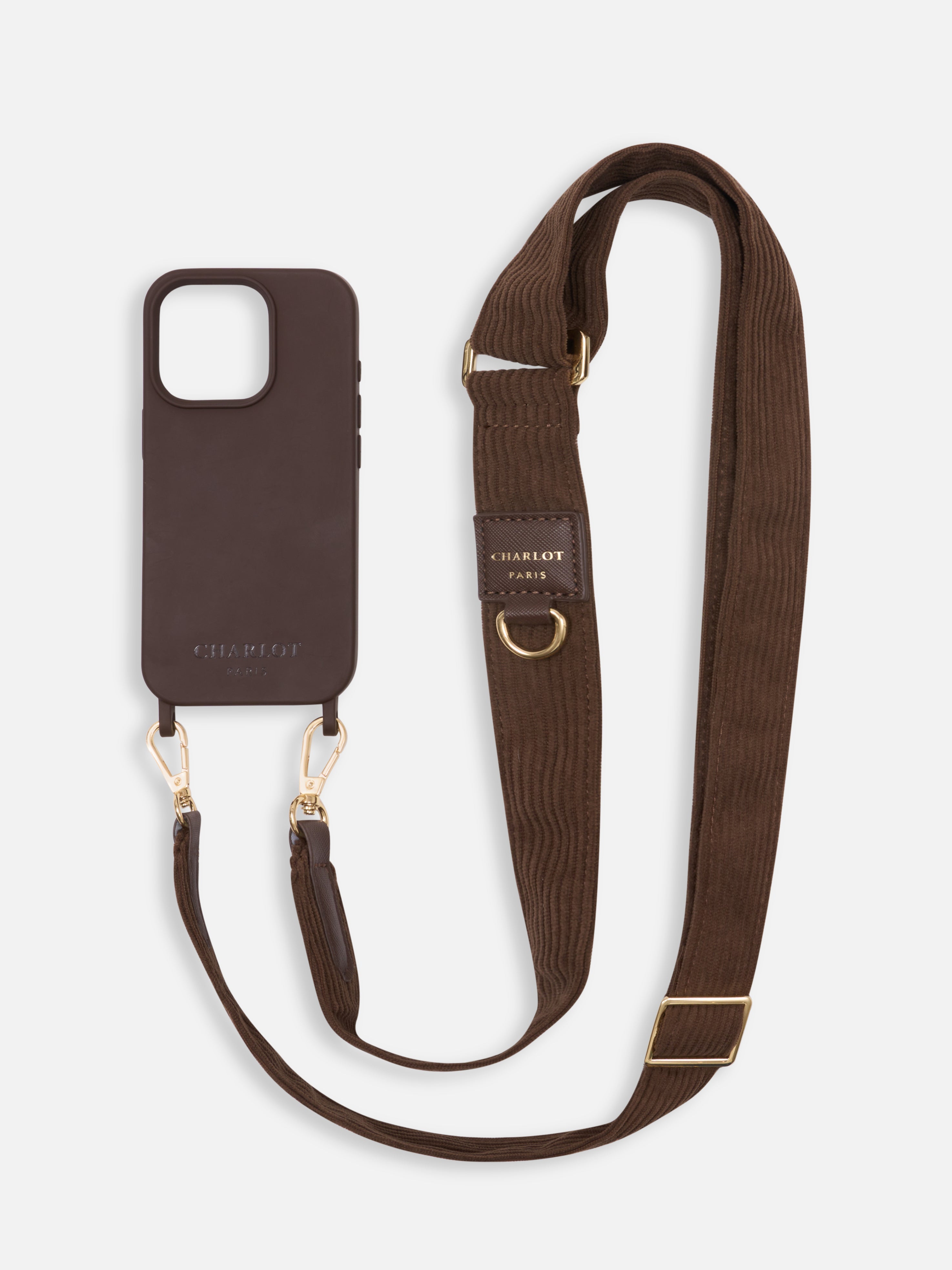 Bandoulière Velour Moka