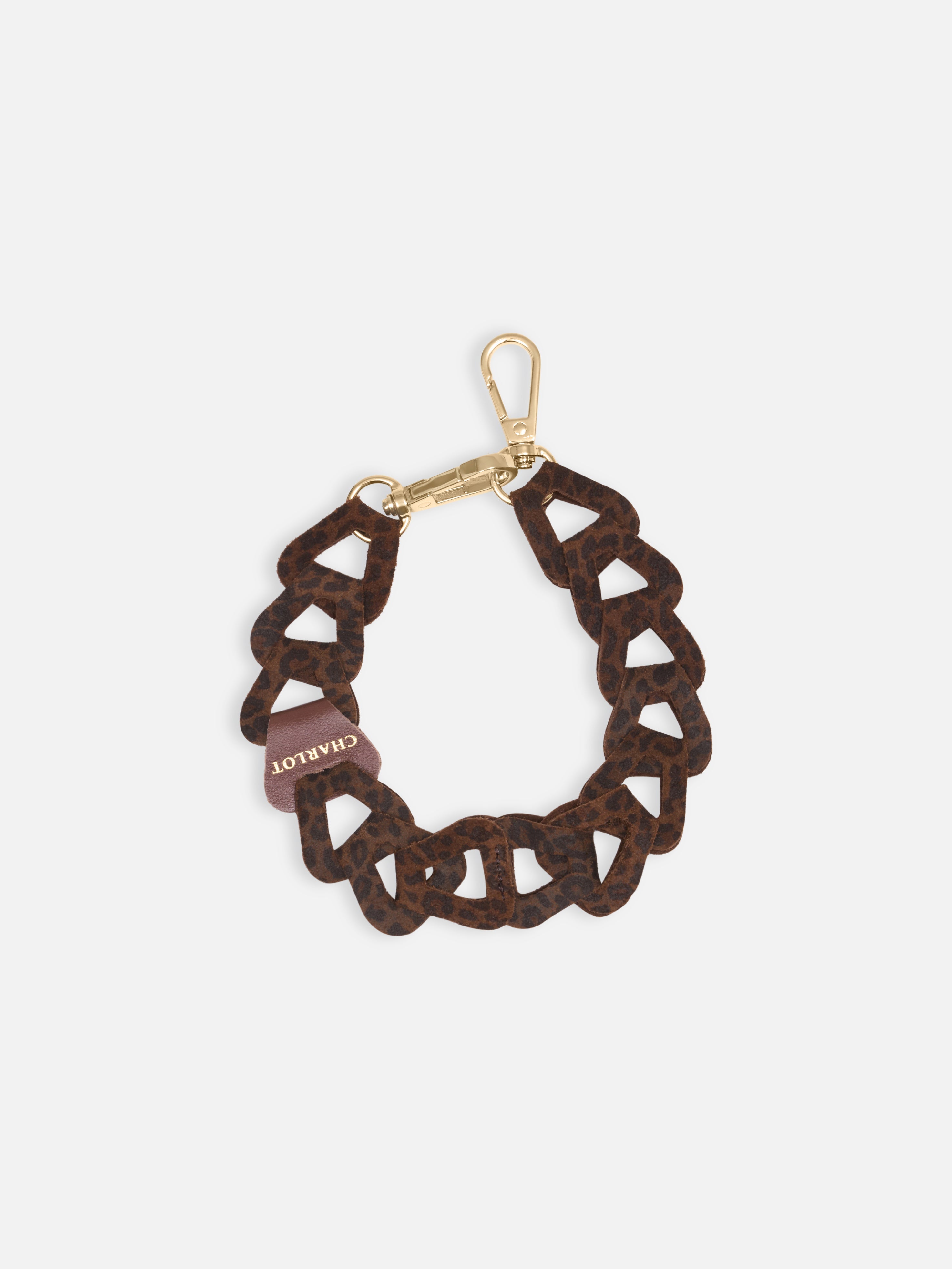 Mel Cuir Court - Léopard Foncé