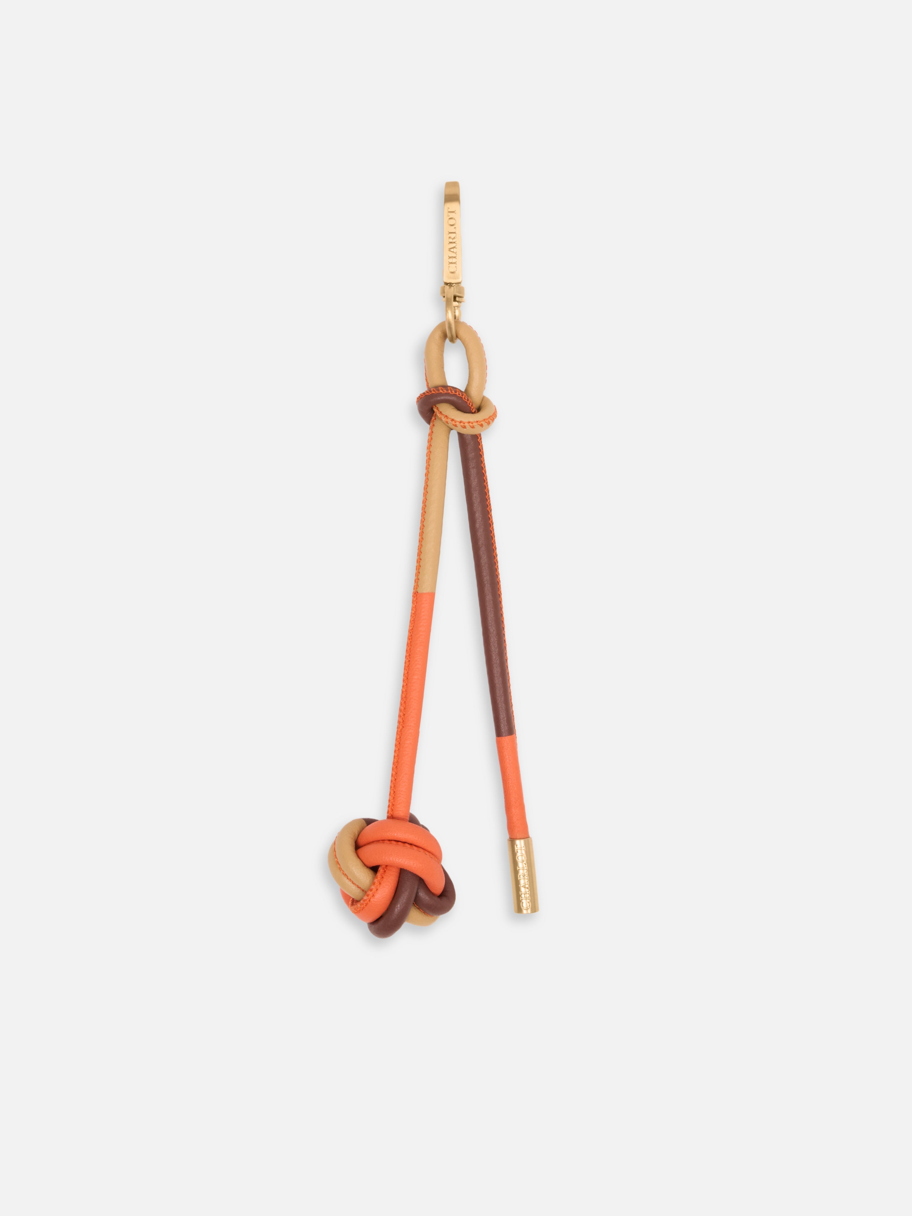 Bag Charm Noga Cuir Boule VRAI x CHARLOT Pumpkin