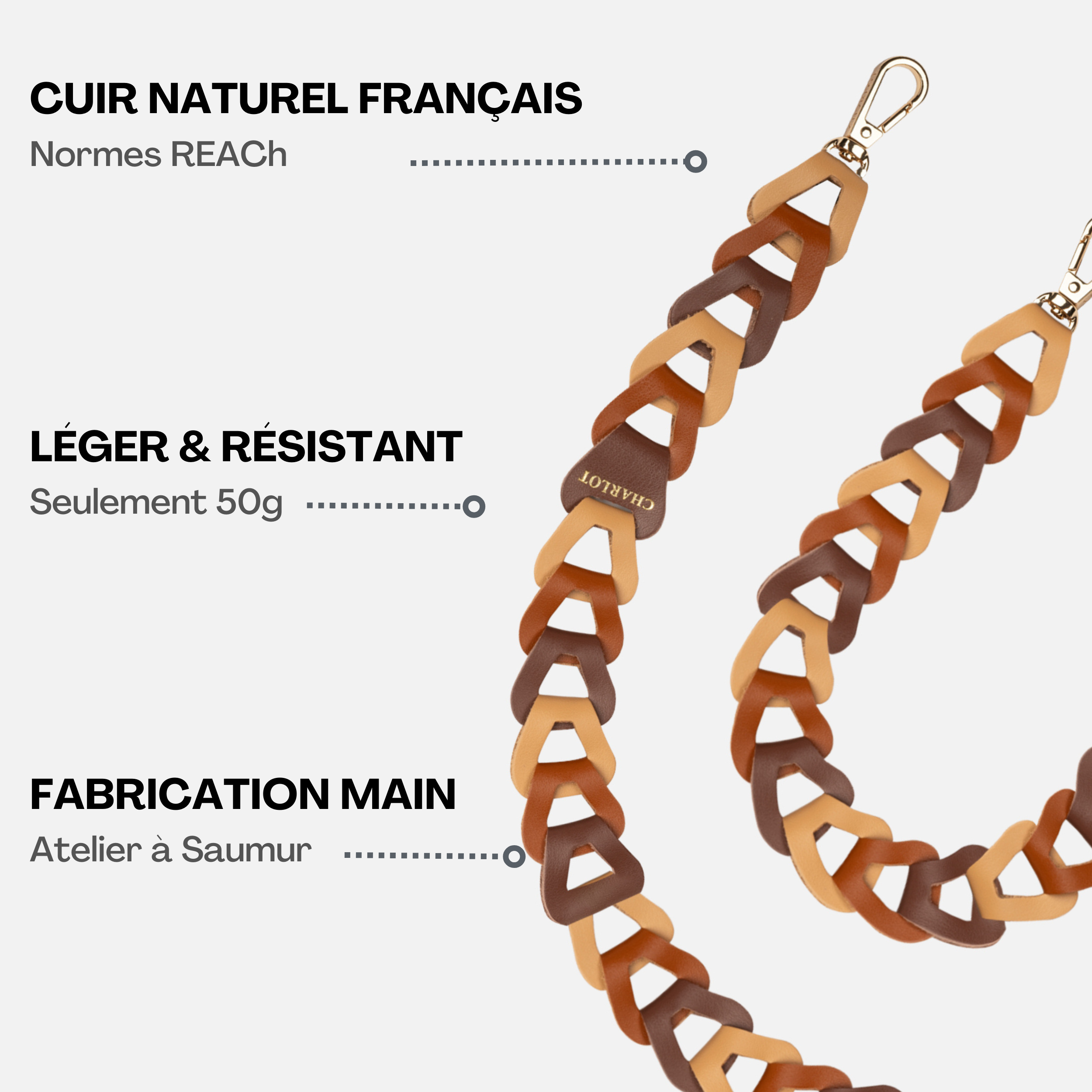 Mel Cuir Long Cannelle