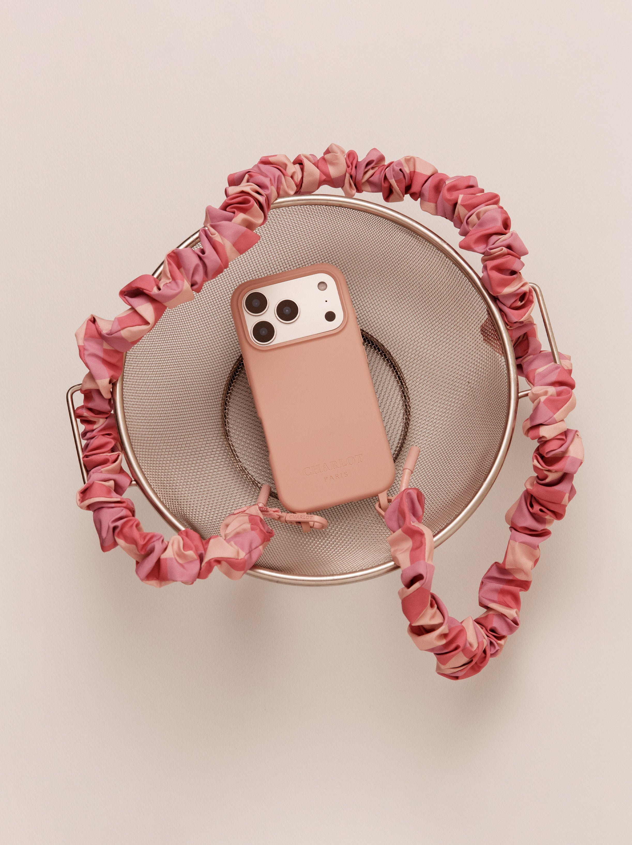 Bandoulière Scrunchie Powder Pink