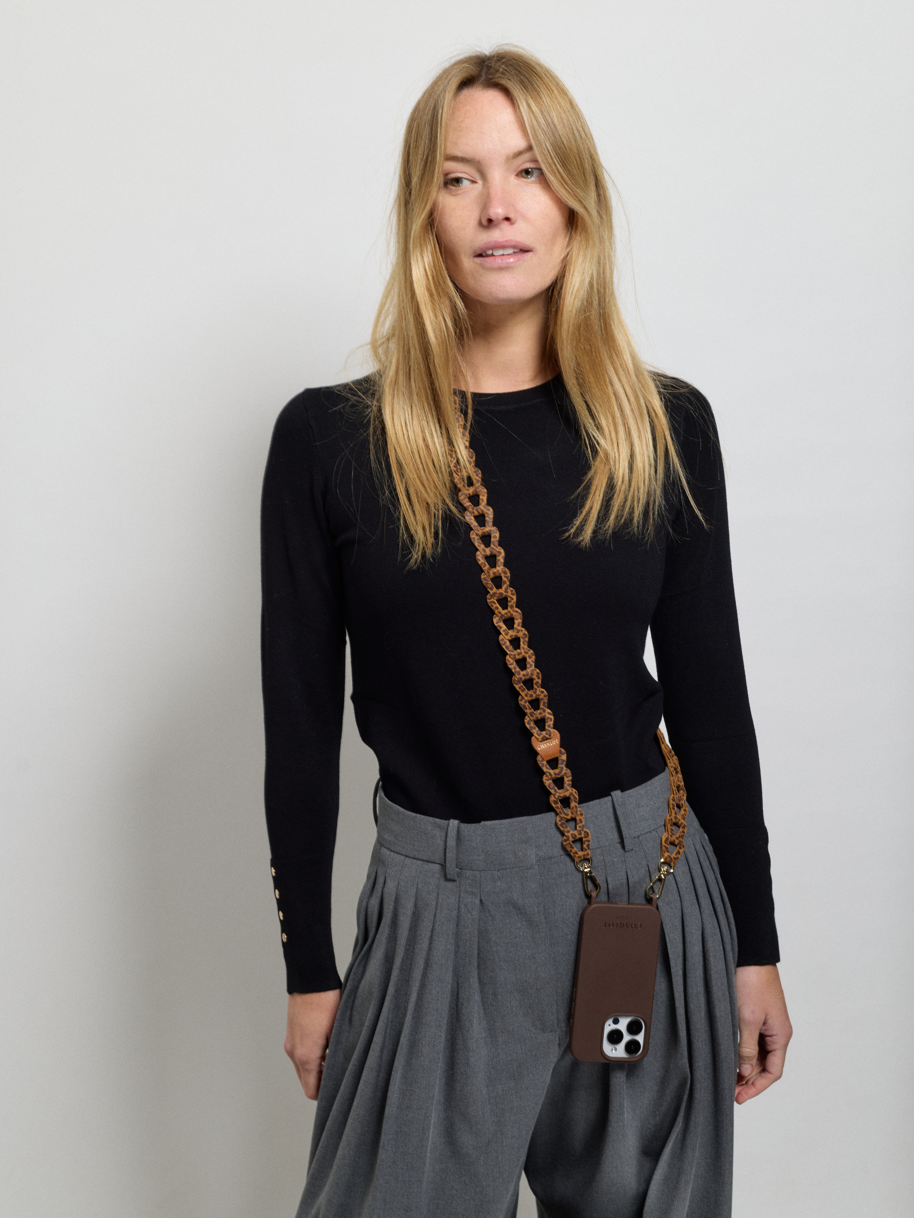 Mel Cuir Long - Léopard Clair